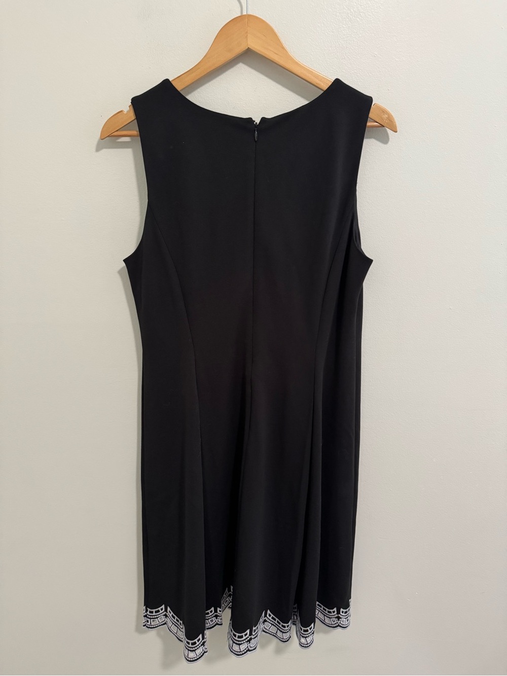 Talbots Fit & Flare Embroidered Hem Dress - Picture 5 of 7